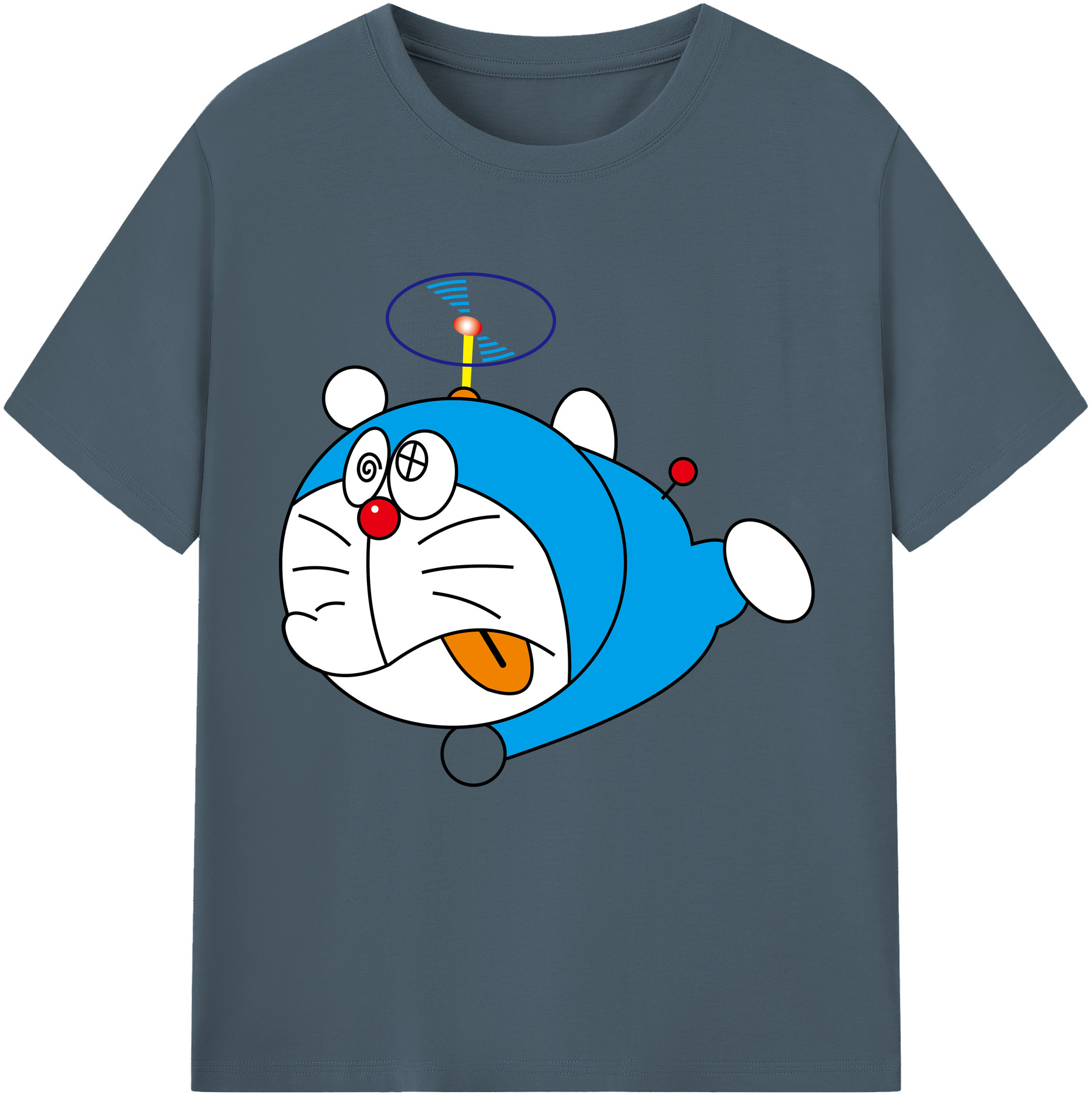 （画像用） ドラえもん Doraemon 綿100％半袖Tシャツ（フロントプリント）